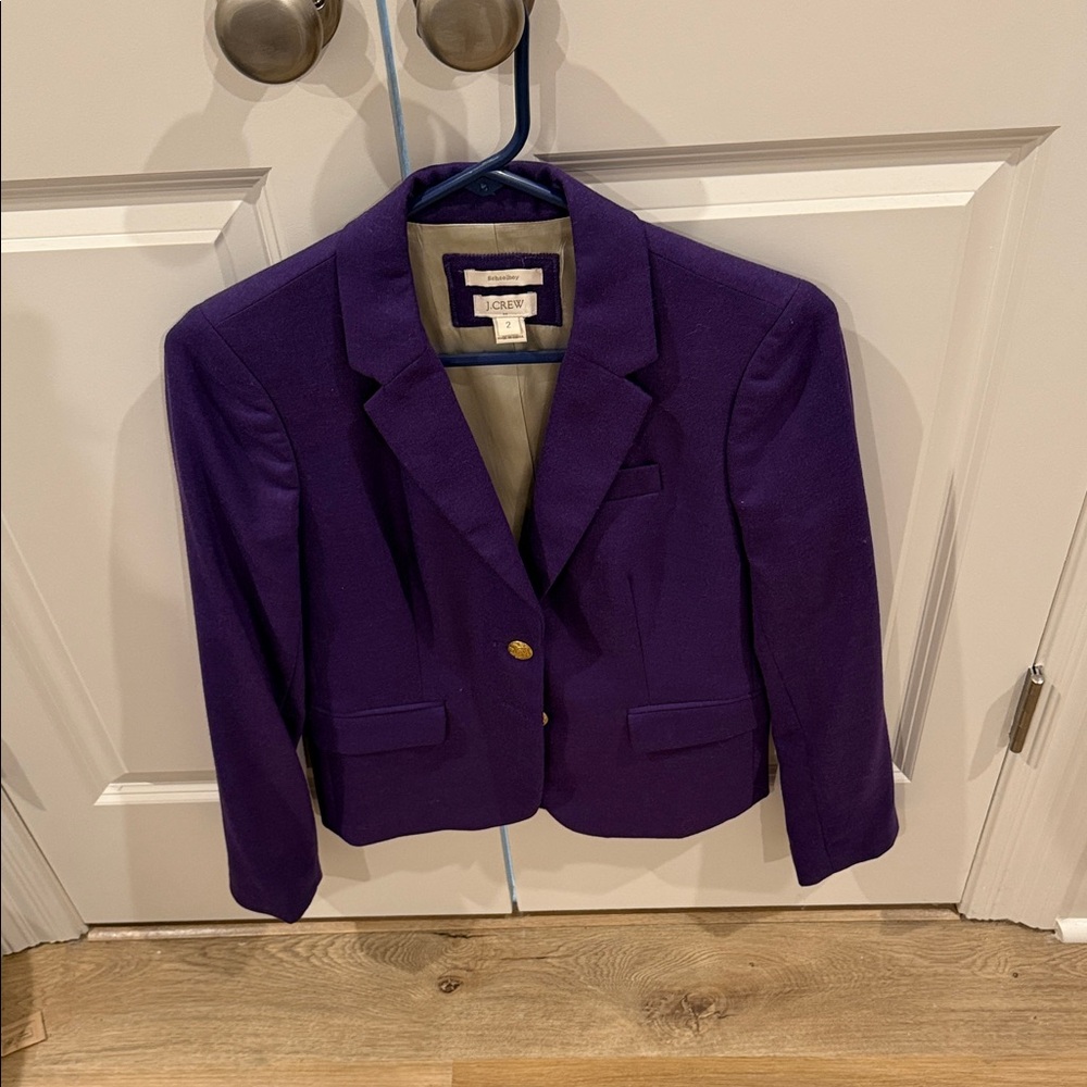 J. Crew Rich Purple Women's Blazer